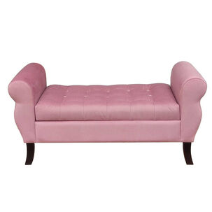Banqueta Baul Diva Color Palo Rosa