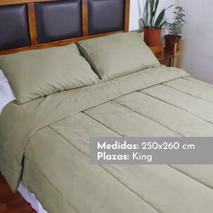 Plumón Liso Colors King Beige