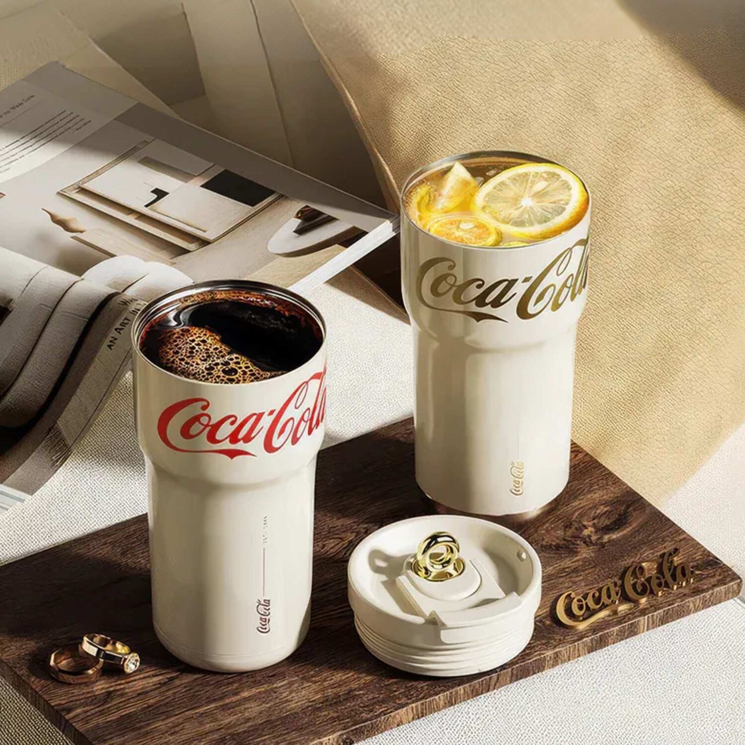 Vaso Mug T&eacute;rmico Germ Coca-cola White Inoxidable 700 Ml image number 4.0