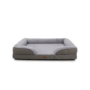 Cama Sof&aacute; Para Perro Mascotas Grande 96x71x16 Gris