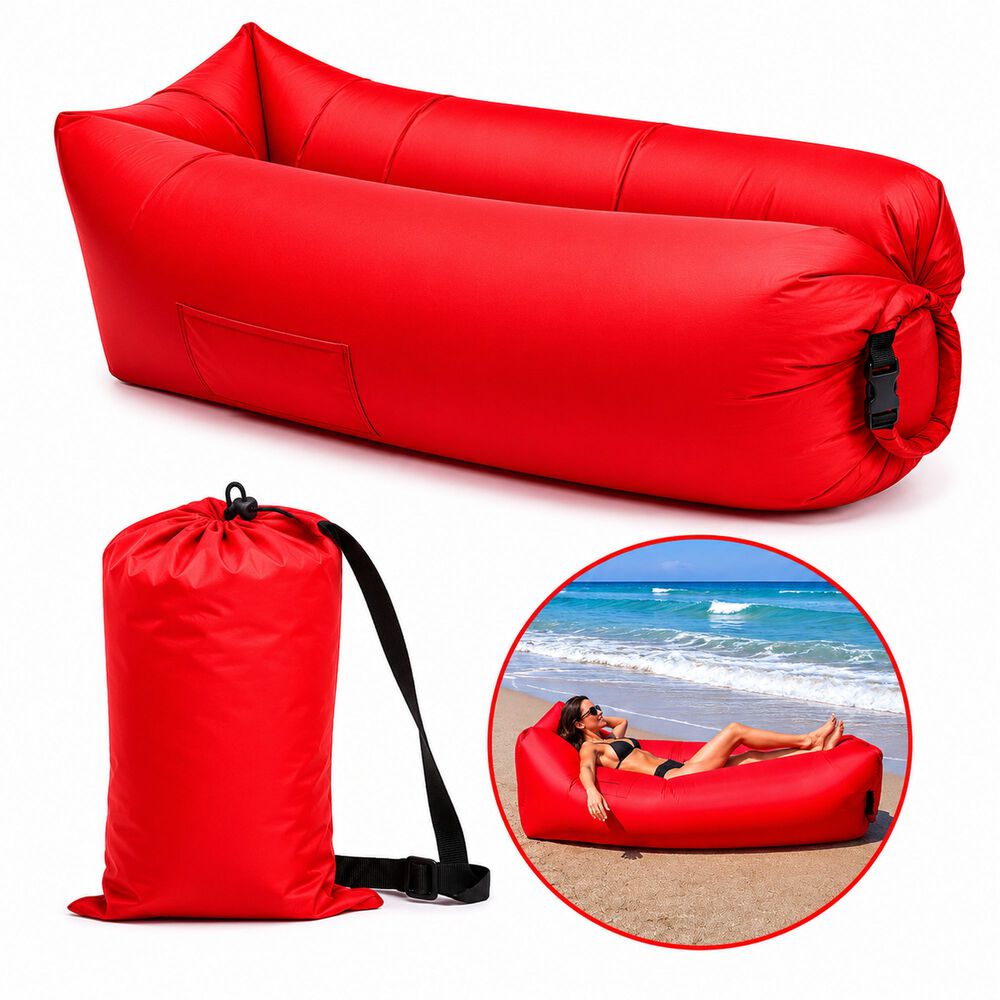 Sof&aacute; Sill&oacute;n Inflable Tumbona Coj&iacute;n Banano Camping Aire Playa image number 34.0