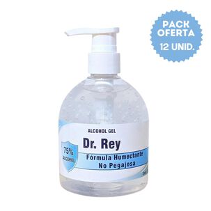 Pack 12 Unidades Alcohol Gel 500 Ml Dr. Rey