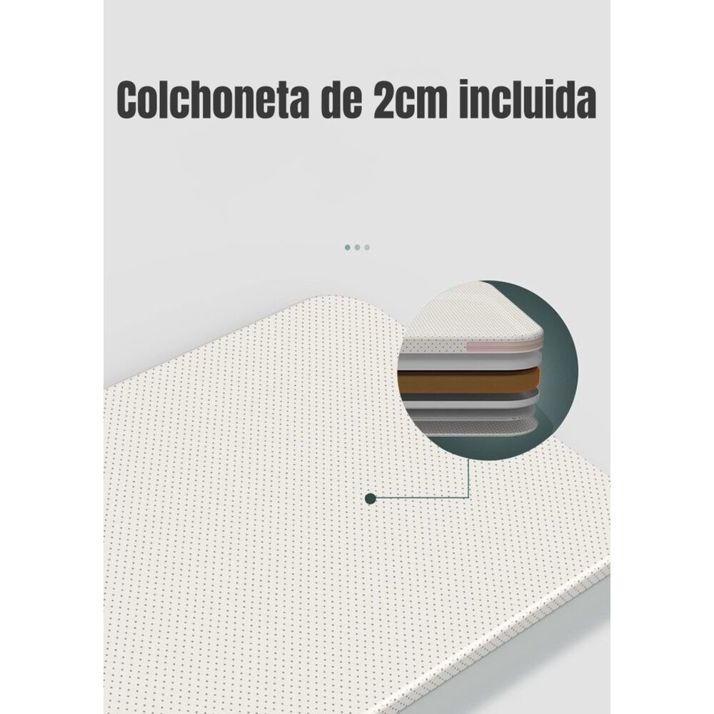 Cuna Colecho Beb&eacute; Con Mosquitero Verde Lubabycas image number 4.0