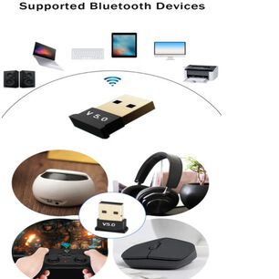 Adaptador Transmisor Receptor Usb Bluetooth 5.0 Para Pc Notebook Inalambrico