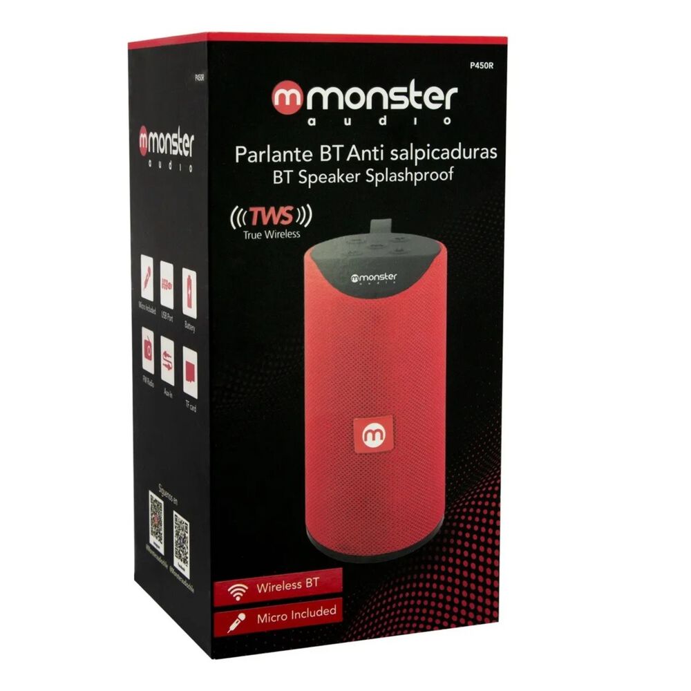 Mx450r Parlante Bt Monster Audio Rojo image number 3.0
