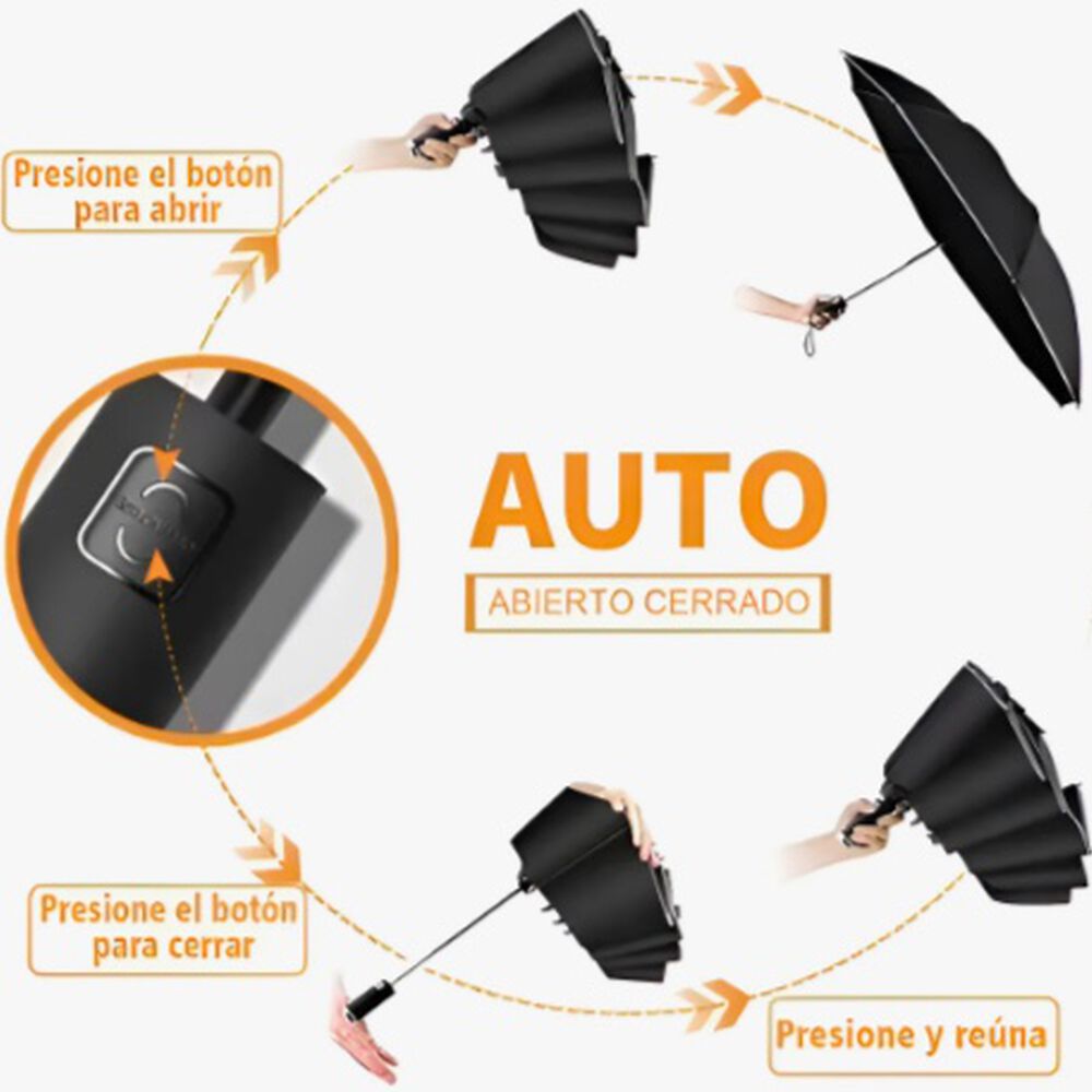 Paraguas Plegable Autom&aacute;tico Inverso image number 2.0