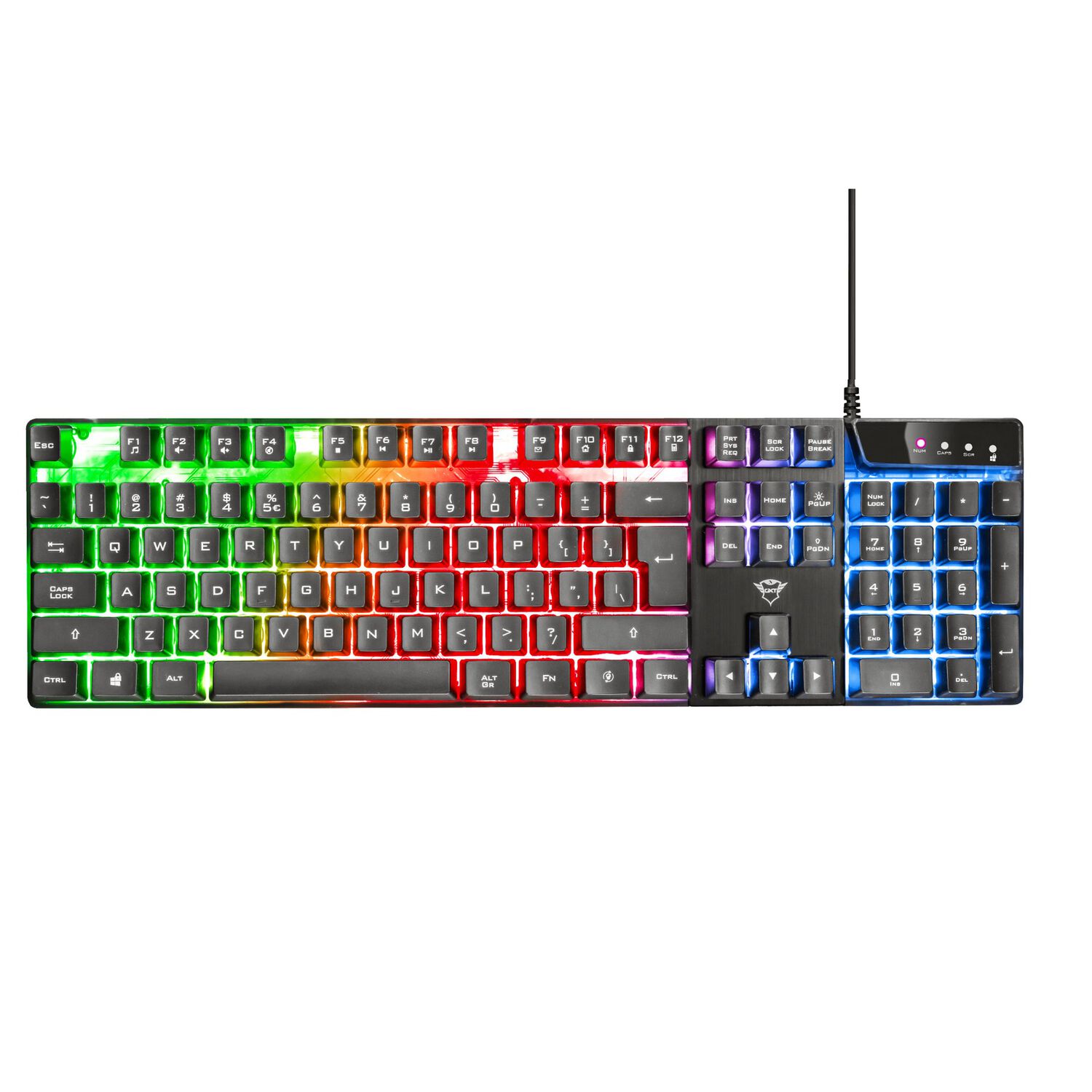 Teclado Gamer Trust Azor Gxt 835 Rgb Full Anti Ghosting image number 3.0