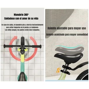 Bicicleta Equilibrio &Uacute;ltra Resistente Lubabycas Verde