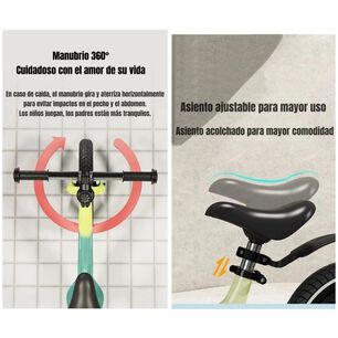 Bicicleta Equilibrio &Uacute;ltra Resistente Lubabycas Verde