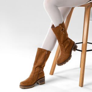 Botas Largas Casual De Gamuza Vintage Mujer Weide Hx513
