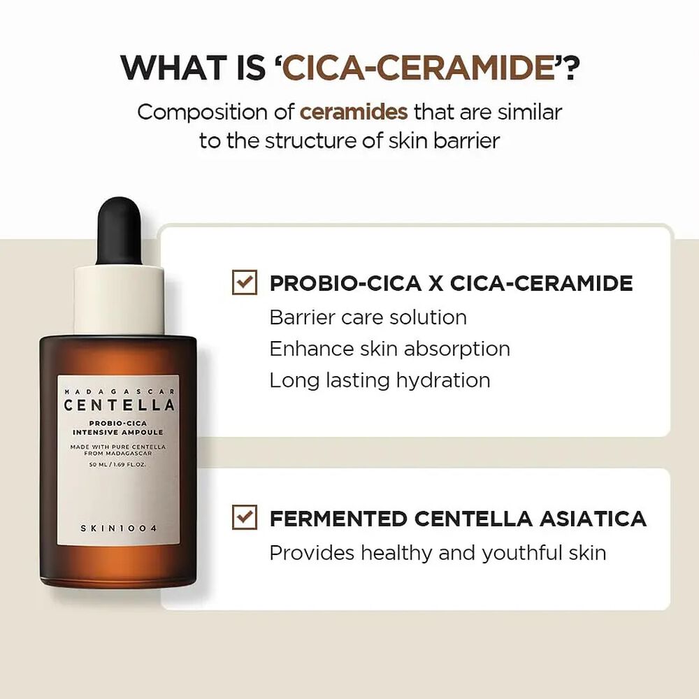 Madagascar Centella Probio-cica Intensive Ampoule (skin1004) - 30 Ml Serum Antiedad Con Probi&oacute;ticos Y Centella image number 3.0