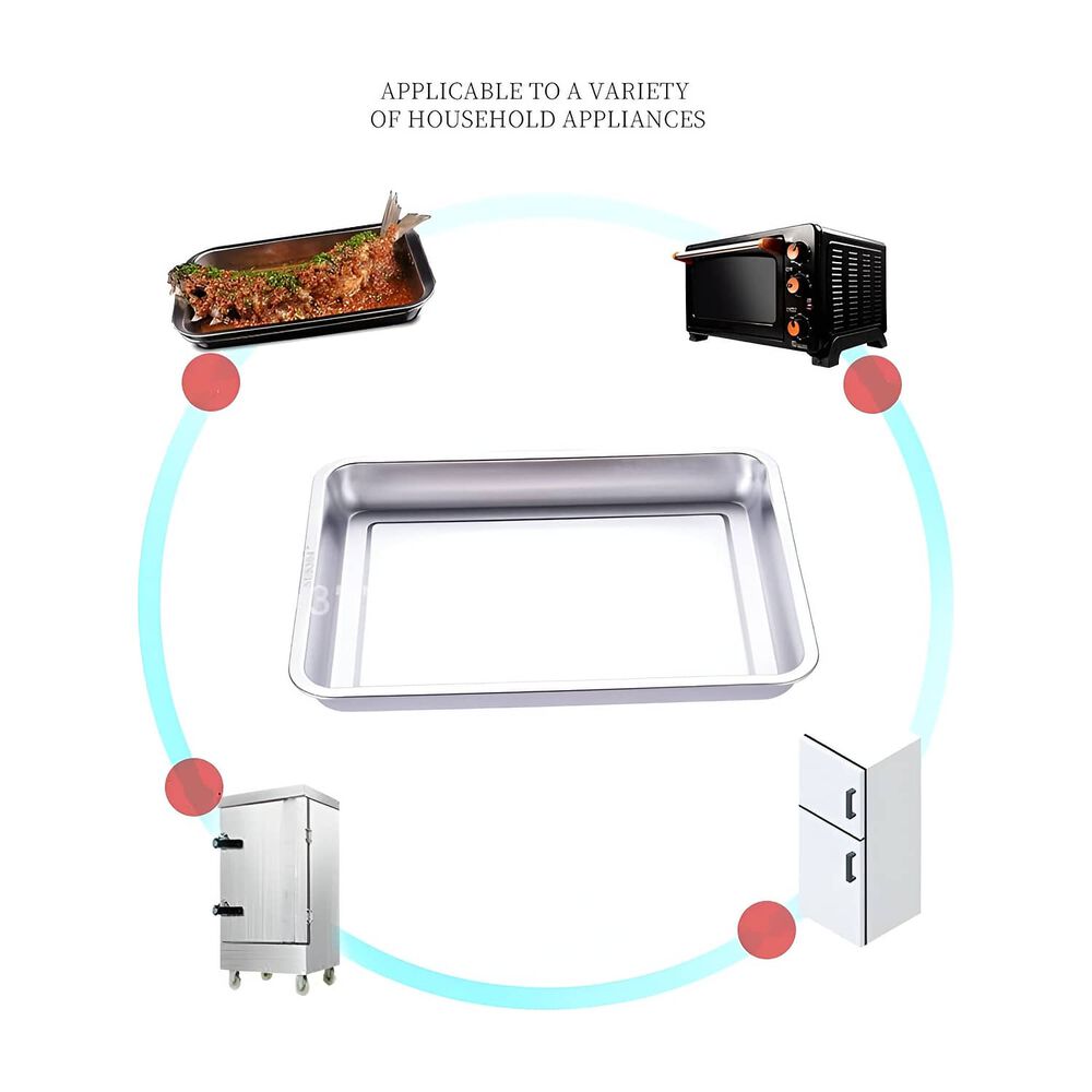 Bandeja Rectangular Profunda De Acero Para Horno 40x30 Cm image number 5.0