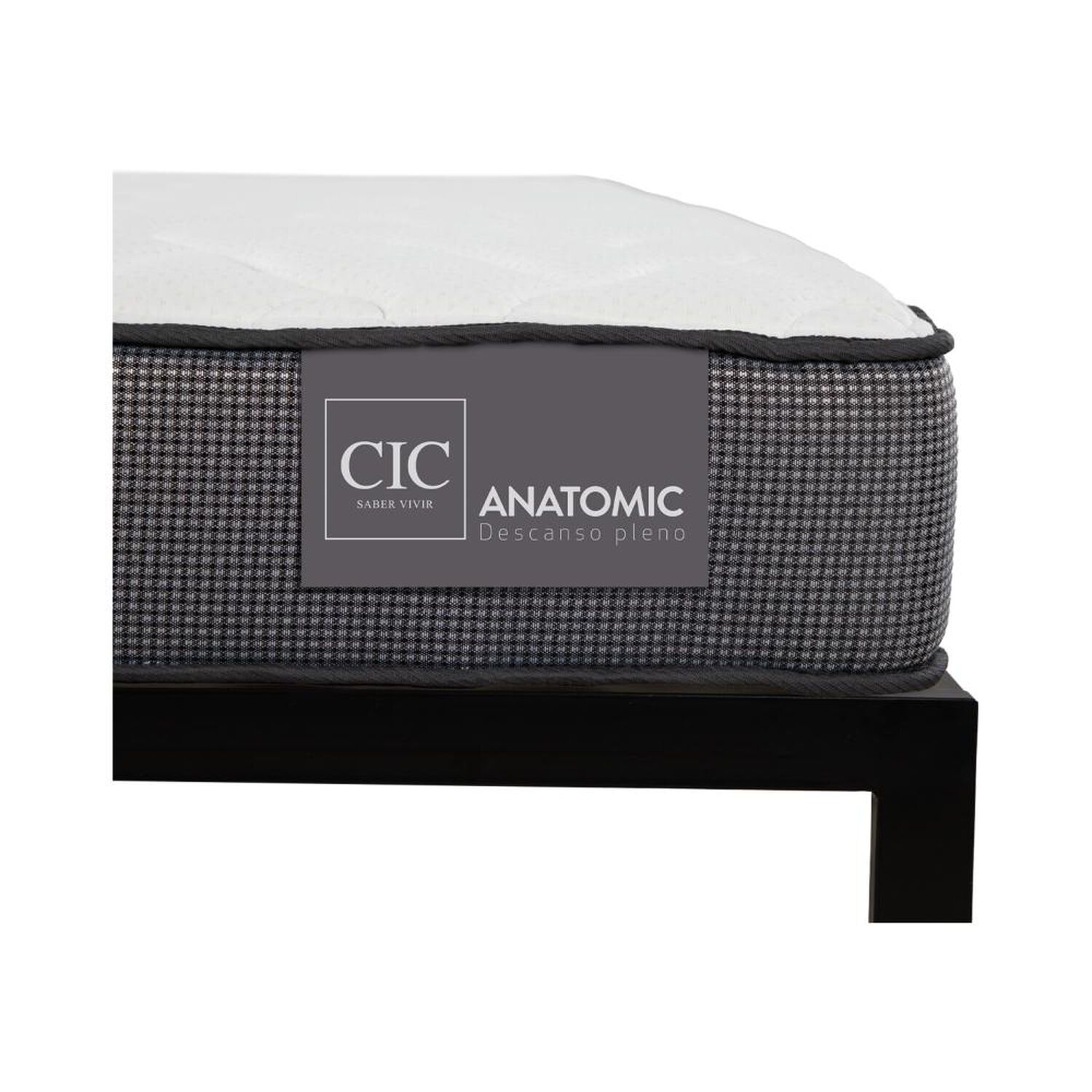 Cama Met&aacute;lica Cic Iron Smart Anatomic / 1.5 Plazas / Base Normal image number 1.0