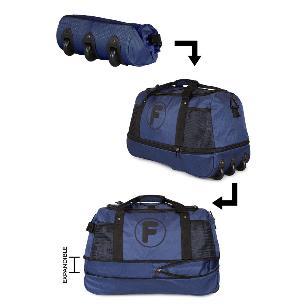 Bolso Tipo Mochila Con Ruedas Goliat Azul F La Maleta De Chile image number 1.0