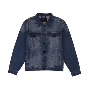 Chaqueta Denim Slim Hombre Az Black