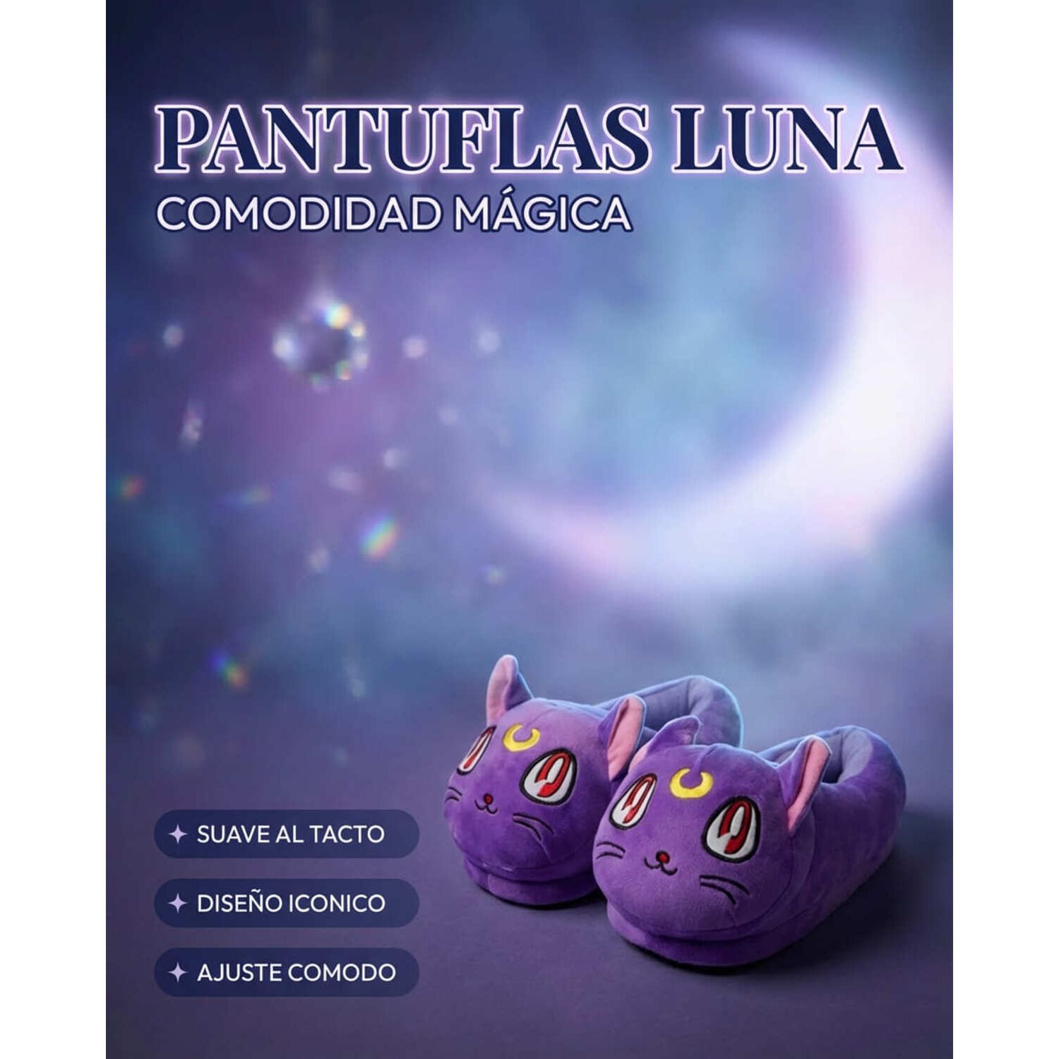 Pantuflas Gatita Luna Sailor Moon image number 7.0