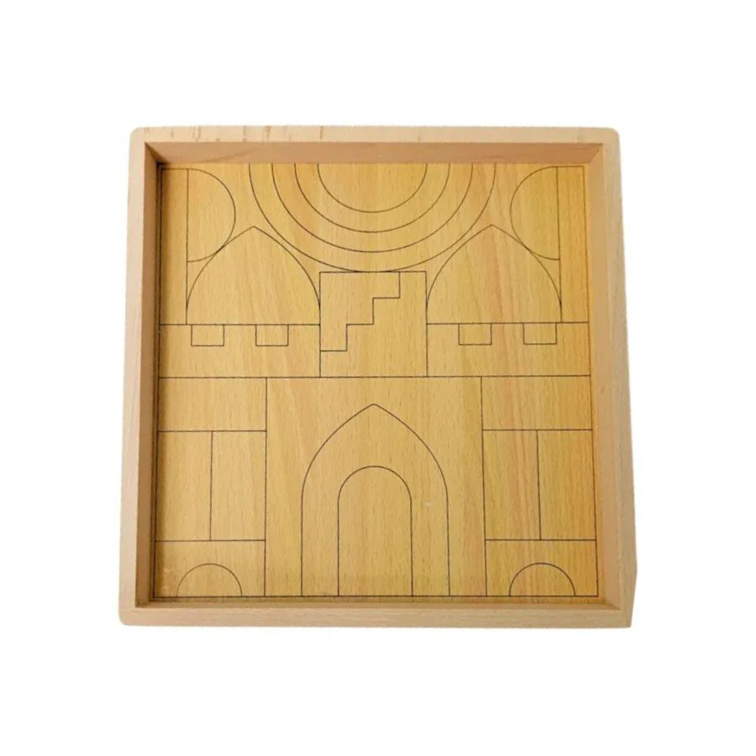 Figuras Armables De Madera Bloque De Castillo image number 1.0