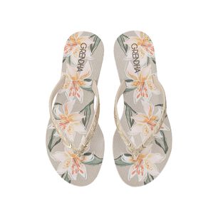 Sandalia Mujer Beige Flor Rast Grendha