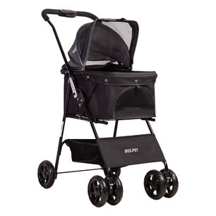Coche Mascotas Plegable Easy Perro Gato Negro Beepet Bebesit
