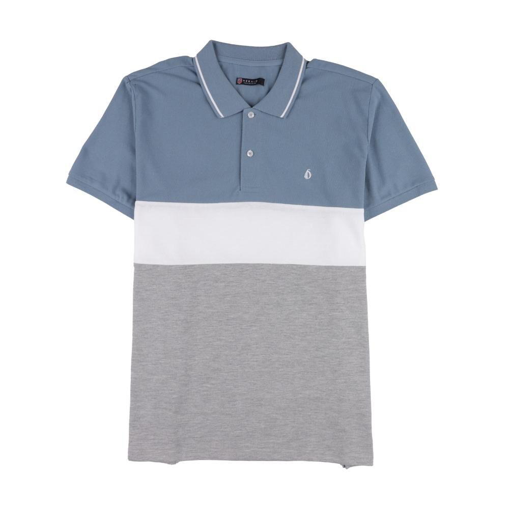 Polera Bloque Color Regular Manga Corta Cuello Piqu&eacute; Hombre Herald image number 0.0