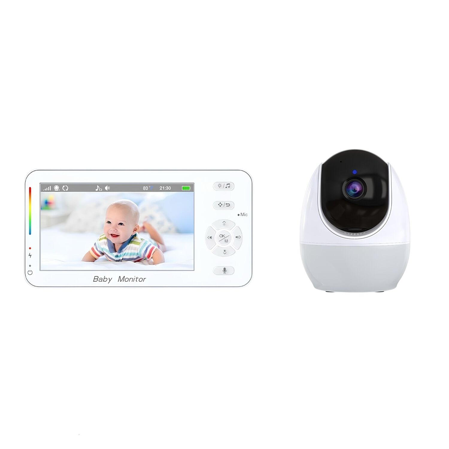 C&aacute;mara Monitor Lubabycas Con App Luz 4,3&Prime;1080p Abm206 image number 0.0
