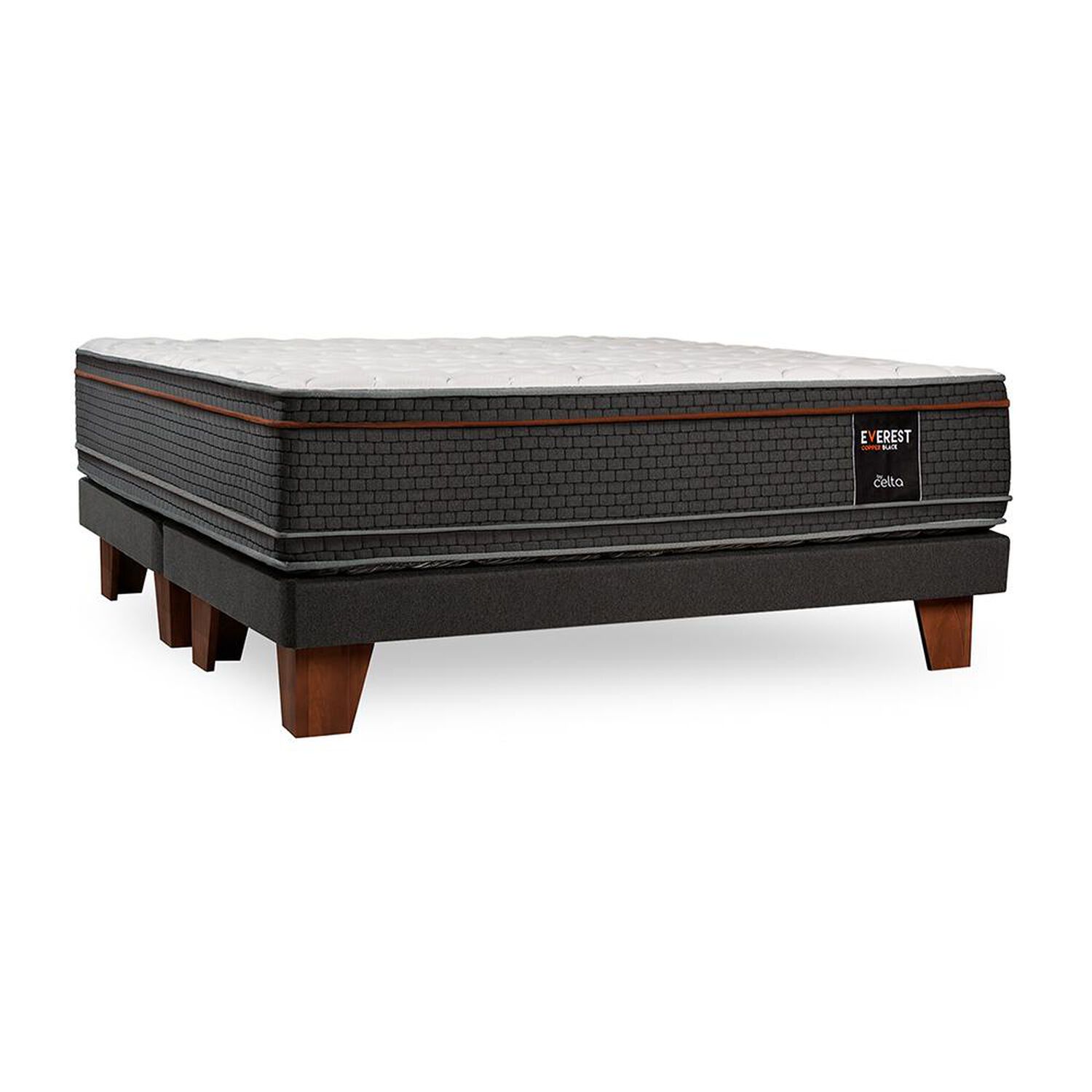 Cama Europea Celta Everest Cobre / Super King / Base Dividida image number 0.0
