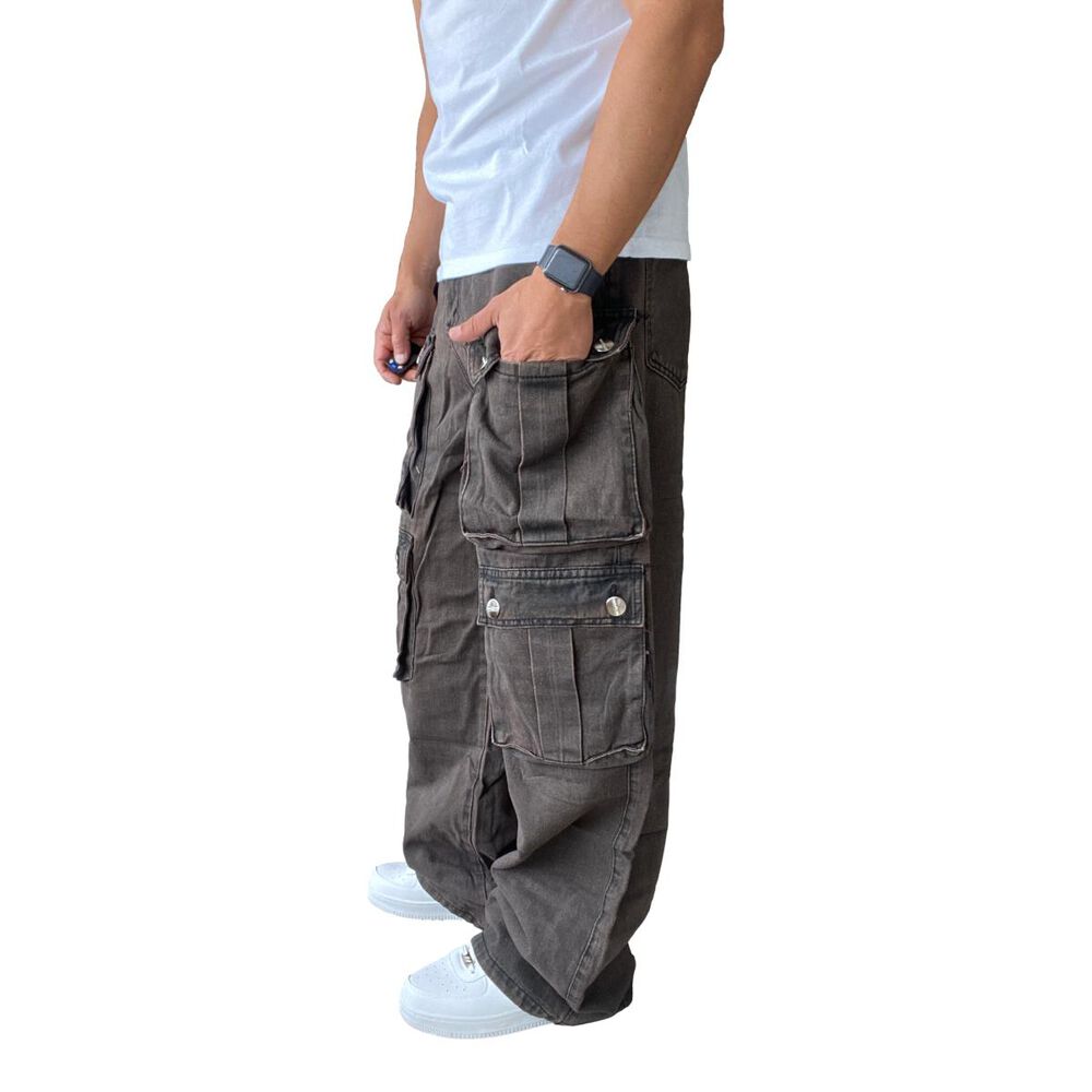 Jeans Diábolo Cargo Ancho Wide Leg Hombre image number 25.0