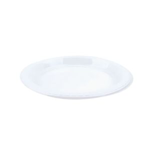 Platos Pl&aacute;sticos Blancos Desechables 30cm Pack 12 Unidades