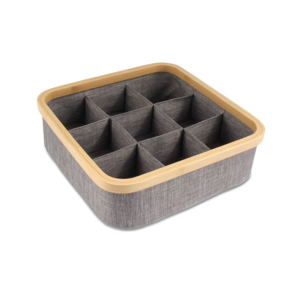 Cesta Organizadora 9 Espacios Gris image number 4.0