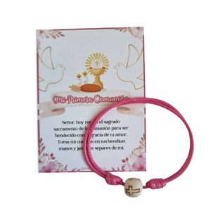 Recuerdos Encintados Primera Comunion 12 Hilos + Tarjetas Celeste