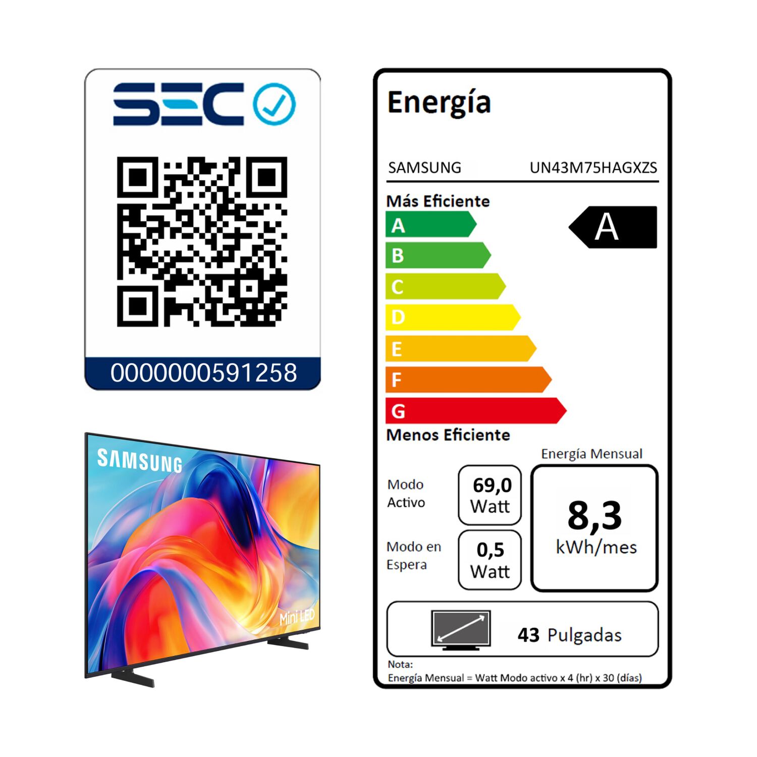 43 Mini Led M75h 4k Samsung Smart Tv 2026 image number 8.0