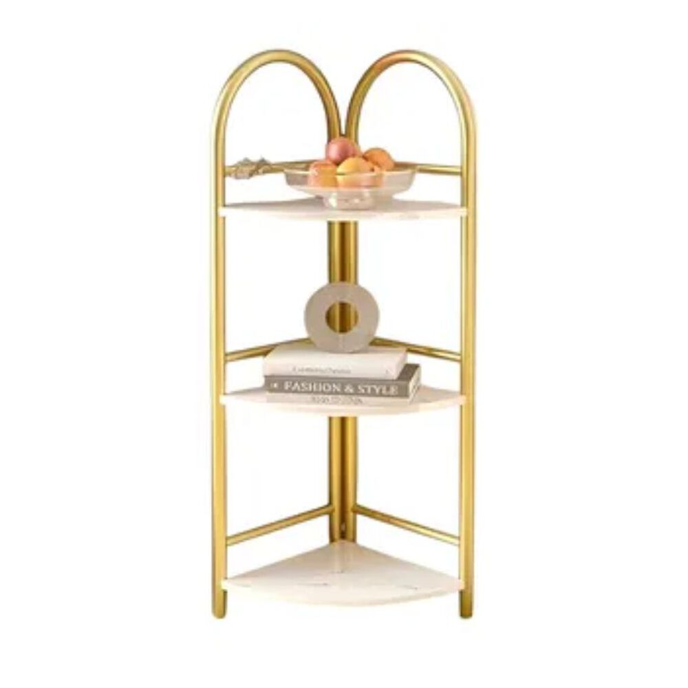 Estanteria Metalica Esquinero Dormitorio Repisas Madera 3 Niveles image number 0.0