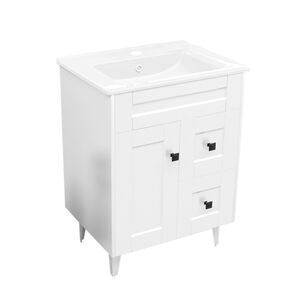 Kit Mueble Vanitorio Domsa Deluxe N60sk-blanco P 60x47x80cm