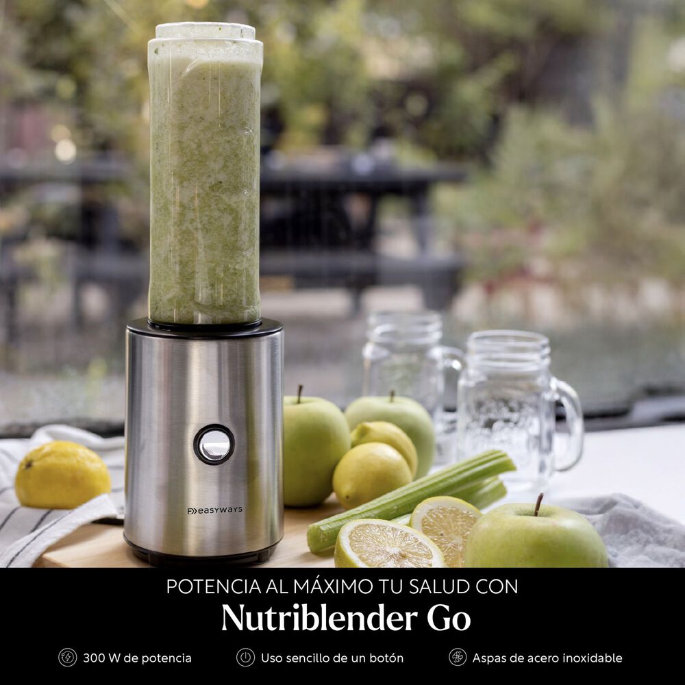 Licuadora Personal Nutriblender Go Dos Vasos 600 Ml Easyways image number 1.0