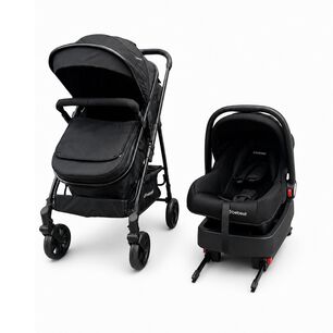 Coche Cuna Travel System Aureo Isofix Negro Bebesit