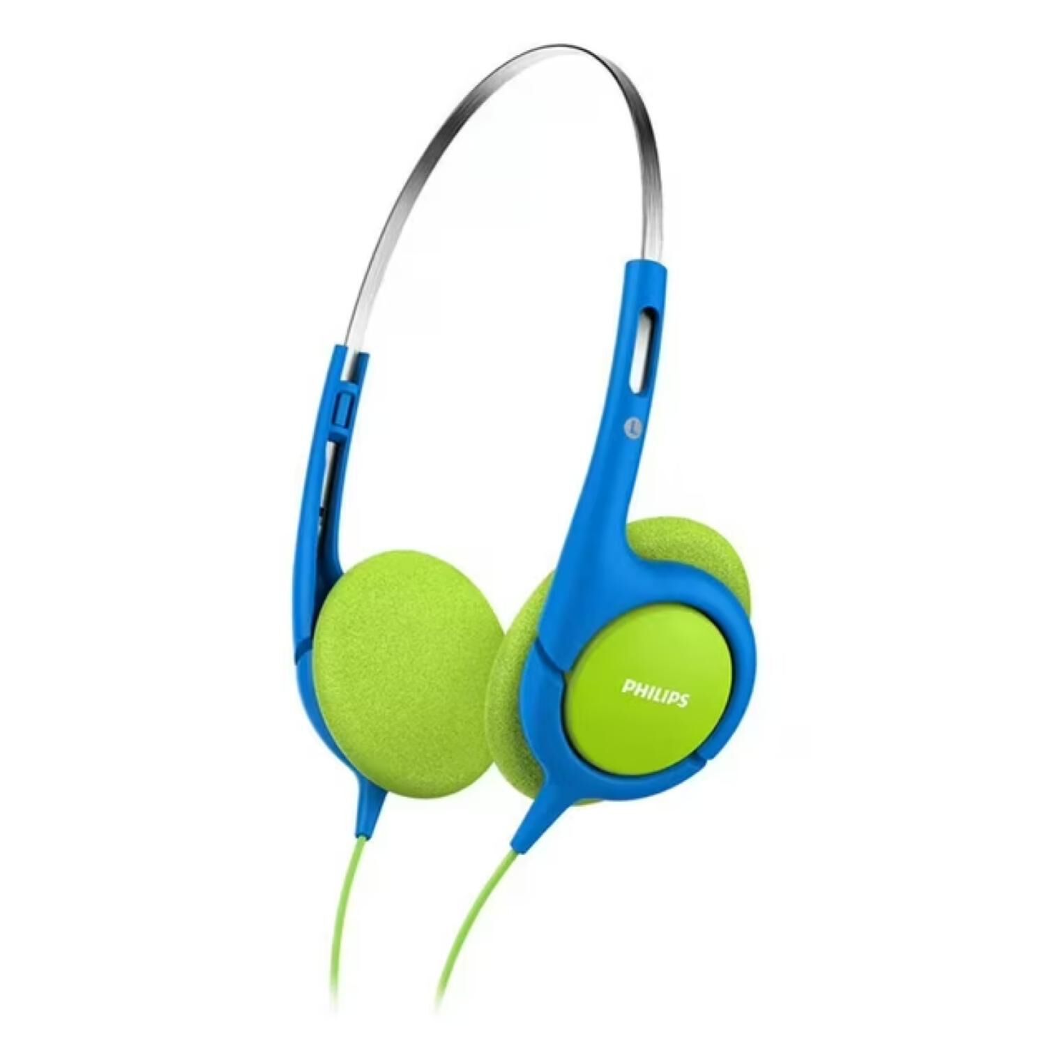 Audifonos Overear Jack 3.5 Ni&ntilde;os Azul Verde Shk1030 image number 0.0