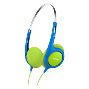 Audifonos Overear Jack 3.5 Ni&ntilde;os Azul Verde Shk1030