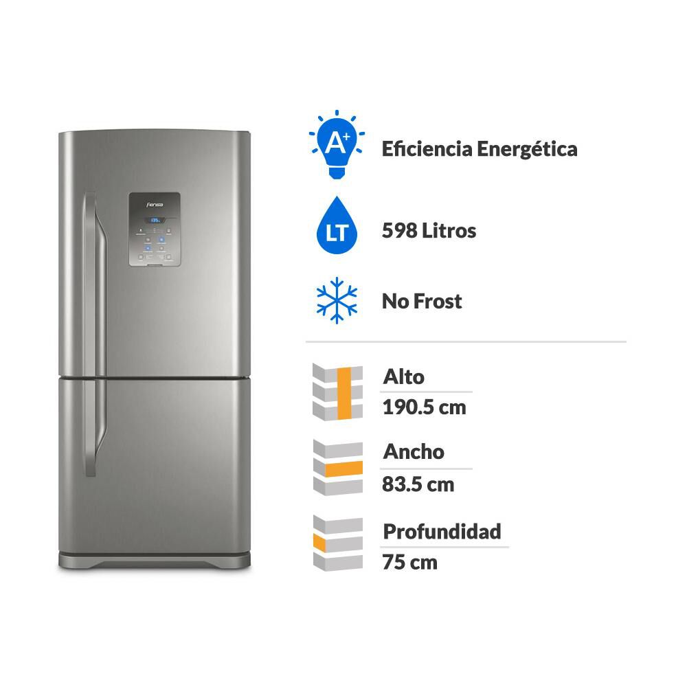 Refrigerador Bottom Freezer Fensa BFX84 / No Frost / 598 Litros / A+ image number 1.0