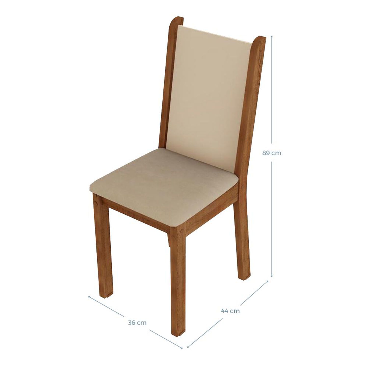Juego De Comedor Vekkahome Celine / 4 Sillas image number 2.0