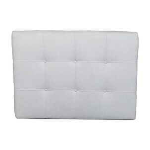 Respaldo Plaza Y Media Lino Gris Claro