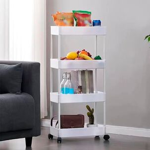 Carrito Organizador 4 Niveles Con Ruedas Multifuncional