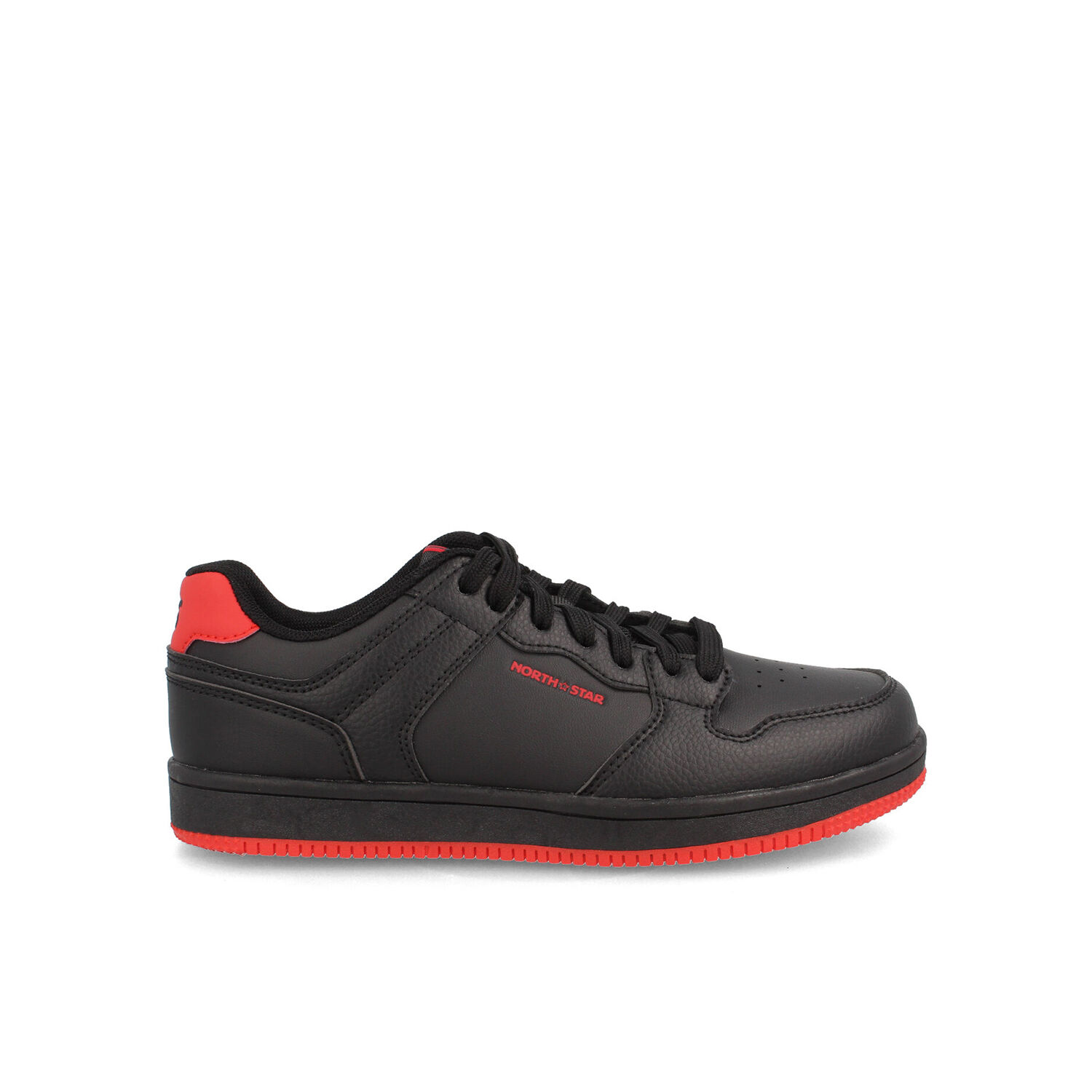 Zapatilla Ni&ntilde;o North Star Michael Negro-rojo image number 0.0