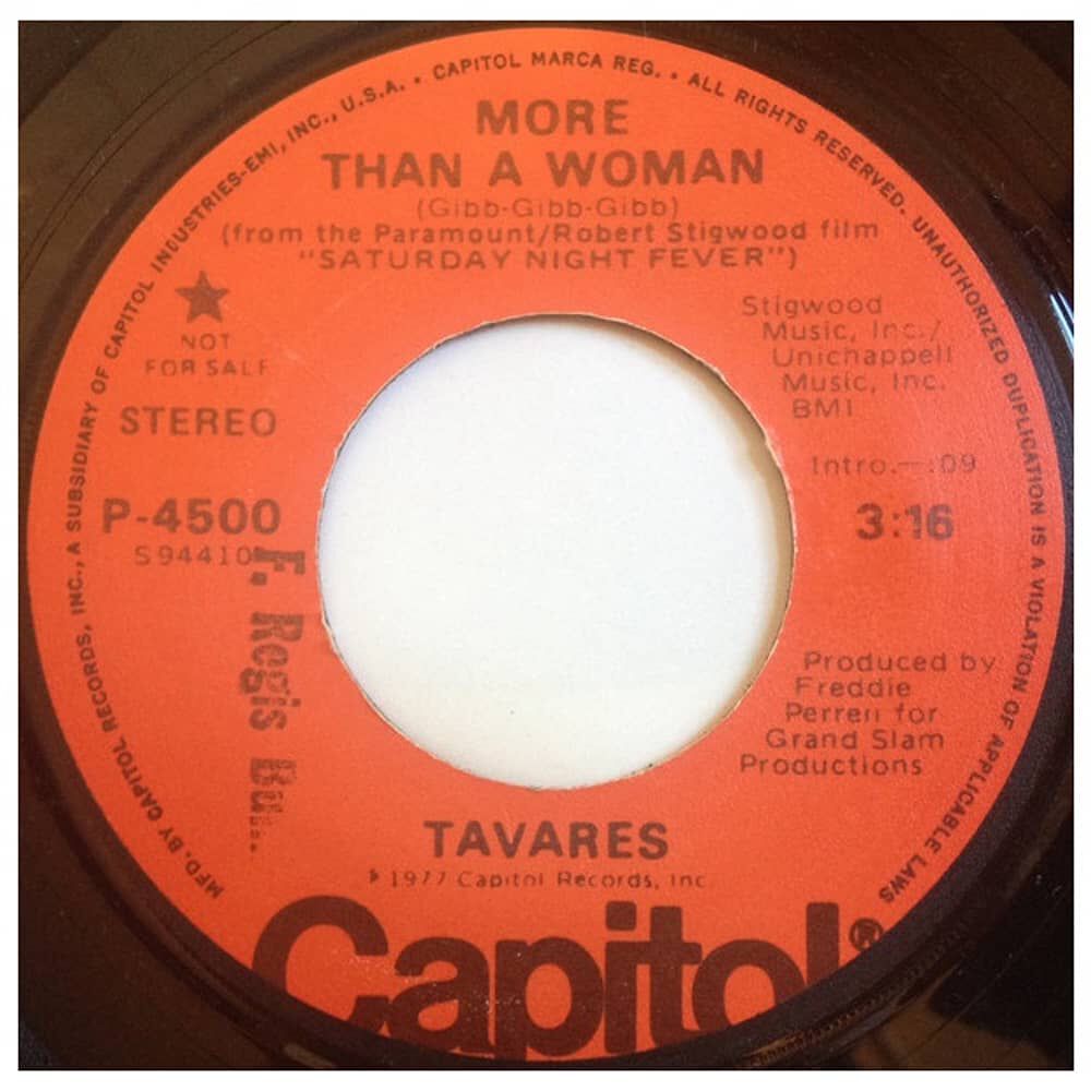 Tavares - More Than A Woman | 7" Single Vinilo Usado image number 1.0