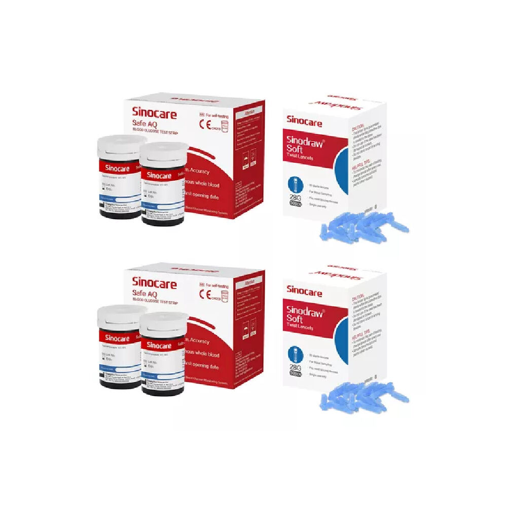 50 Tiras Safe Aq Smart + 50 Lancetas - Rojo image number 0.0