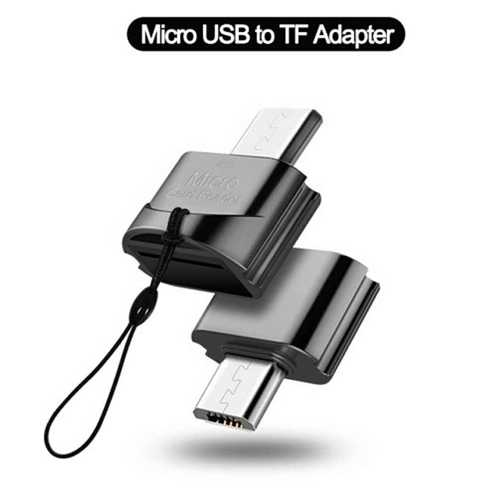 Adaptador Micro Usb A Lector Tarjeta De Memoria Micro Sd Para Celulares Porta Memoria Android image number 2.0