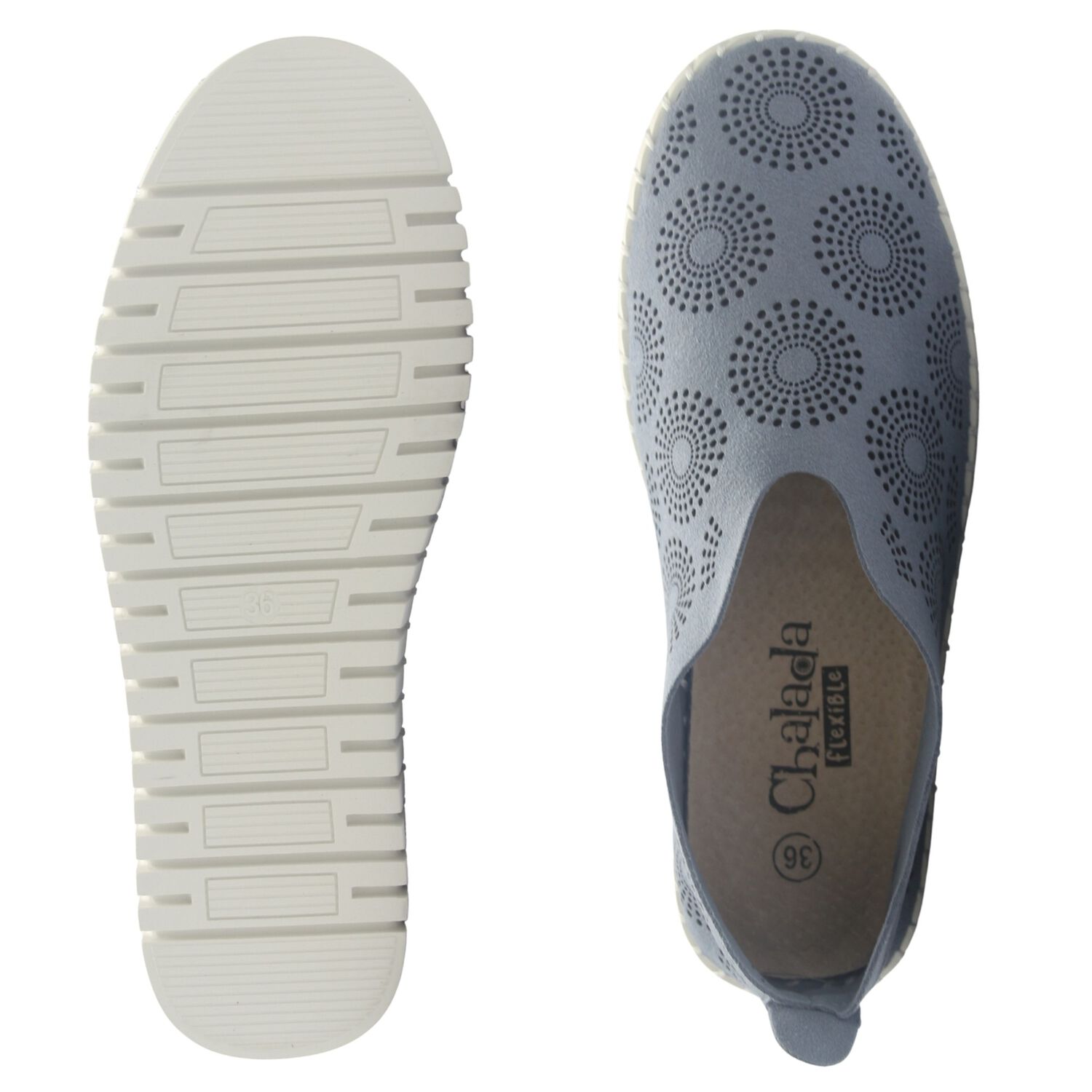 Zapato De Cuero Mujer Chalada Tren-1 Azul Casual image number 6.0