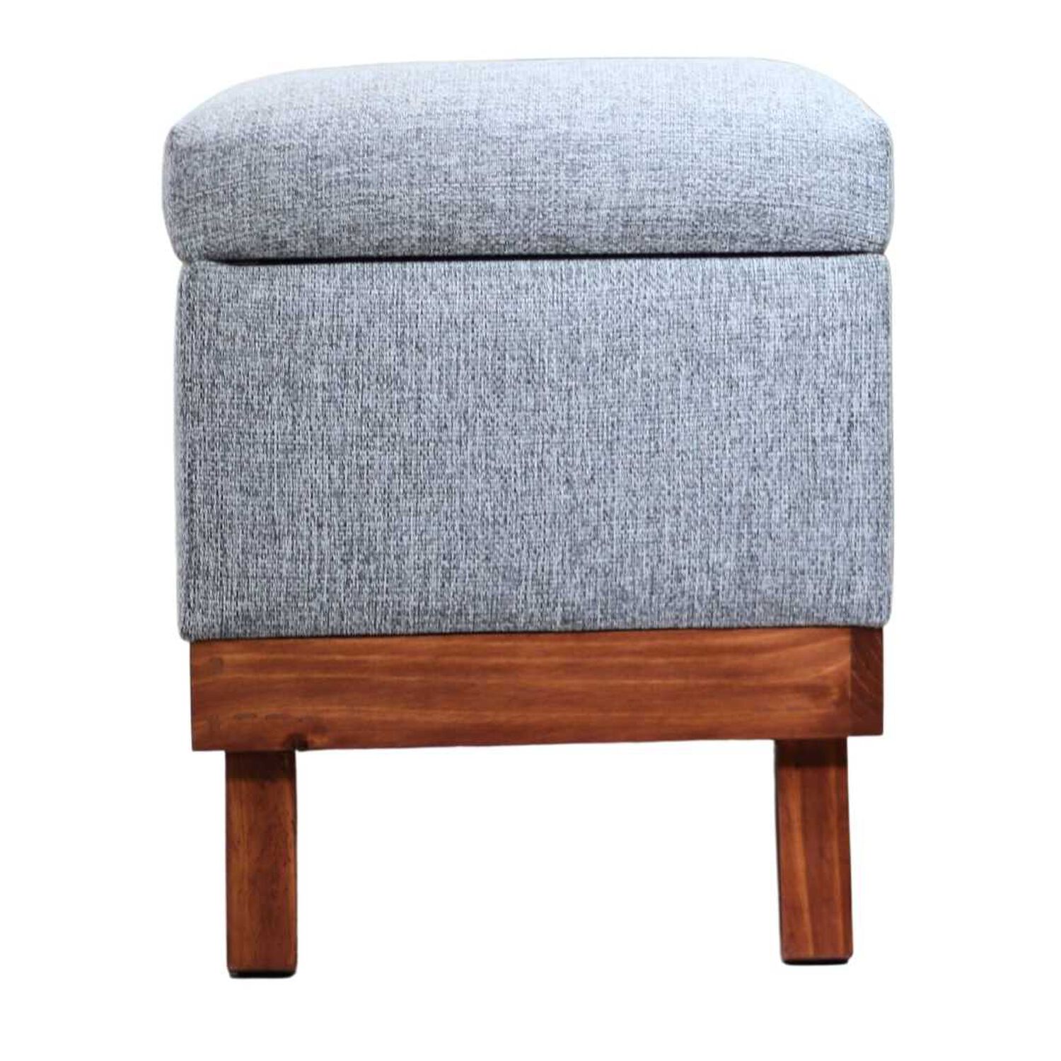 Banqueta Con Ba&uacute;l Incy Gris Omega 120x40x50 Cm M&aacute;xima Design image number 5.0
