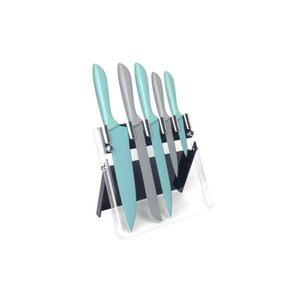 Set De Cuchillos + Atril Casaideal / 6 Piezas