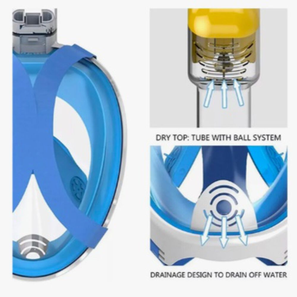 Mascara De Snorkel Buceo Fullface Completa image number 4.0
