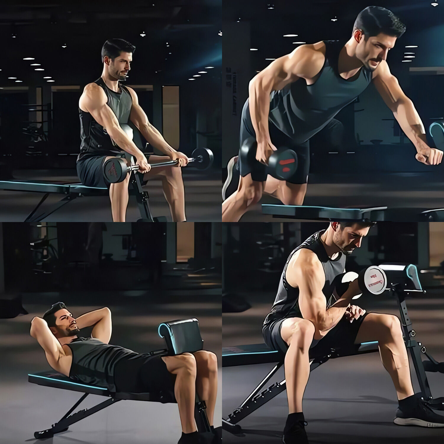 Banco Multifuncional Para Entrenamiento Fitness image number 5.0